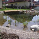 Swim pond in Veľký Šariš in Slovakia.
