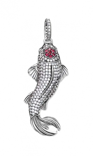 Pendant with Tancho Koi