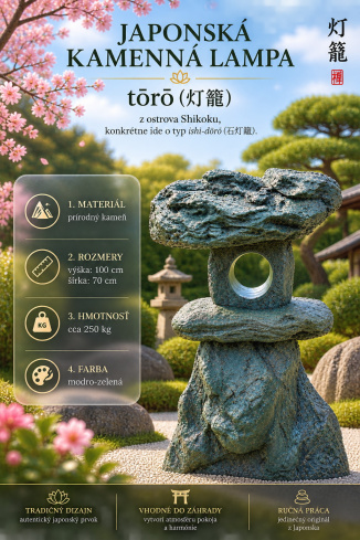 Japonská kamenná lampa