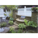 Half round basin for waterfalls