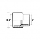 PVC Reducing socket 125/140 x 110