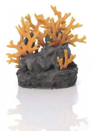 biOrb Lava rock with fire coral ornament