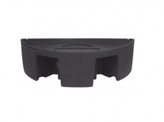 Half round basin for waterfalls