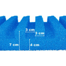 T-profile filter foam 100x100x7cm