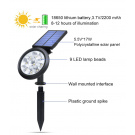 9 LEDs Solar Power Garden Lamp