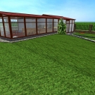 3D vizualizácia - celkový pohľad na záhradný altánok.
