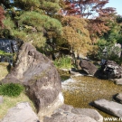 Next waterfall places inflow of the water into the pond.