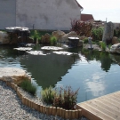 Garden pond in the place of firm in Czech Republic.