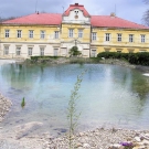 Pond at Otrokovce castle.