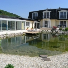 Outer swim pond at inside swim pool.