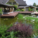 Huge swim pond in Limbach in Slovakia.